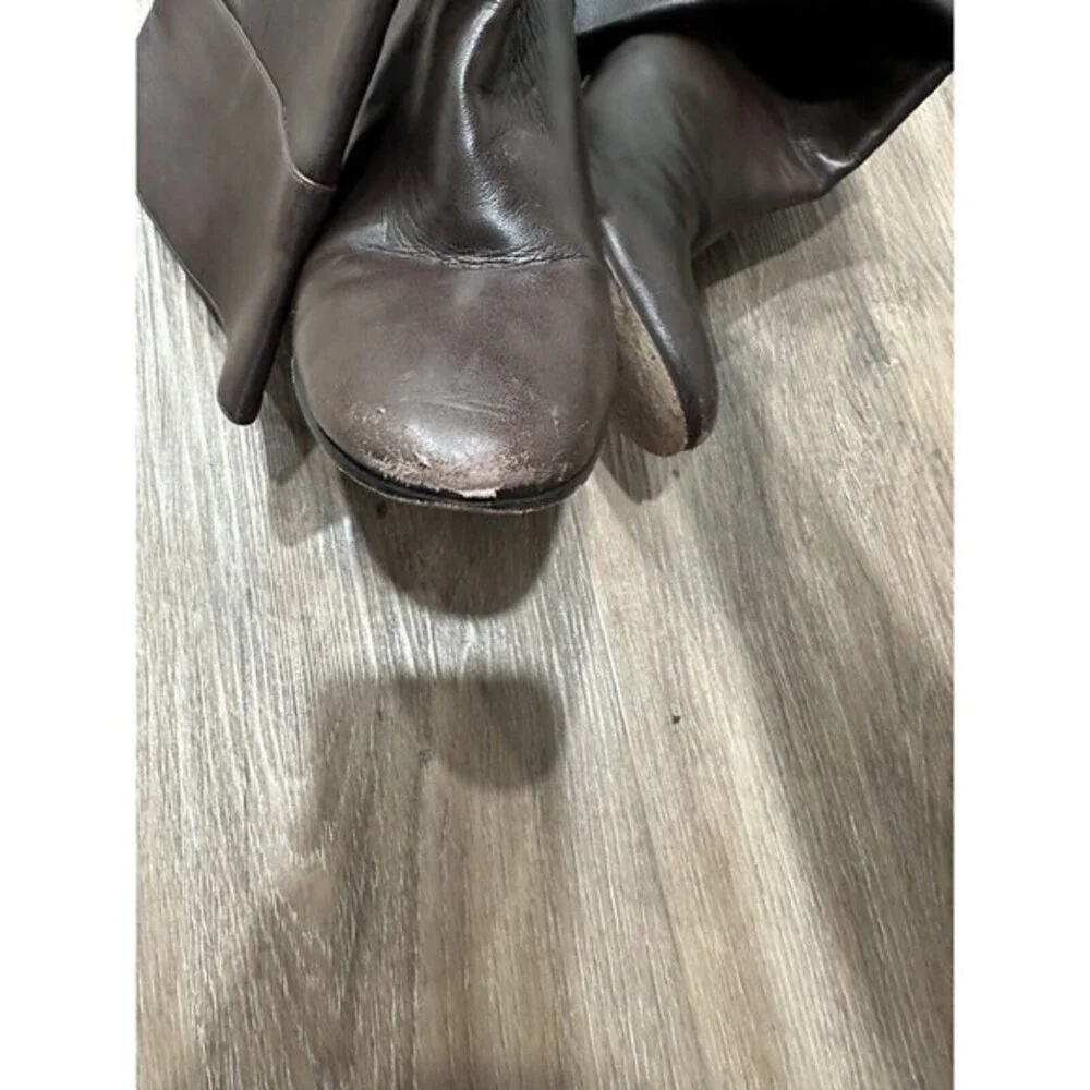 Kate Spade Shoes Womens Leather Size 9.5 M Brown Knee High Heeled‎ Boots